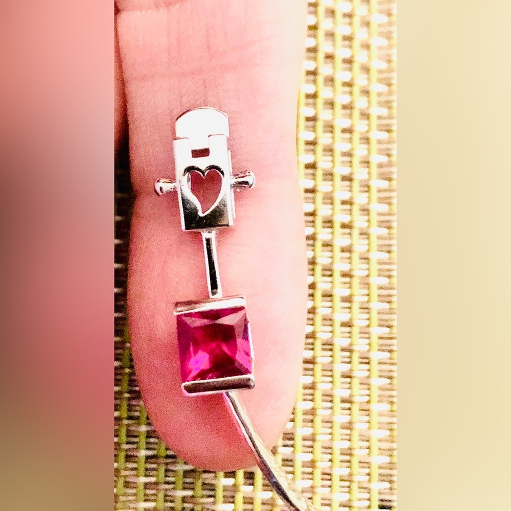 Ruby Bracelet Solid 925 Sterling Silver. - image 4